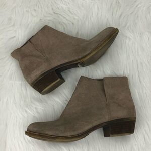 Lucky Brand Tan Suede Benissa Ankle Booties